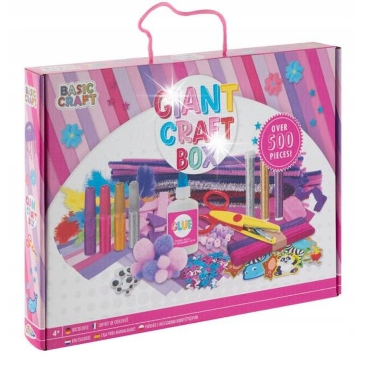 Set de creatie pentru copii, Grafix, roz, creativitate si dezvoltare abilitati manuale