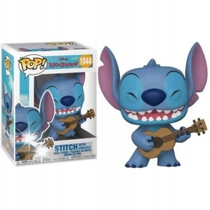 Фигурка Funko Pop! Стич с Укулеле, многоцветна, 10x15см