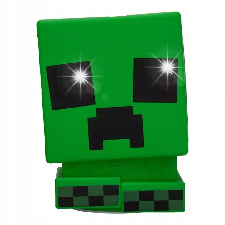 Нощна лампа за деца Minecraft Creeper, Paladone, 15 см, силикон, презареждаема, 3 нива на интензитет