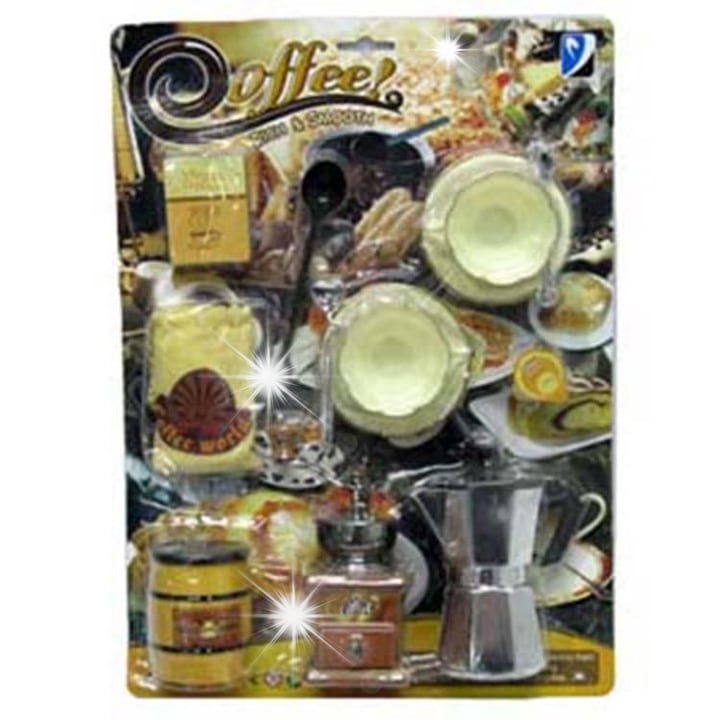 Trifox gyerek főzőkészlet, kávéfőző, többszínű