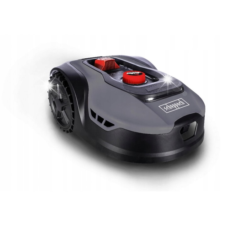 Robot de tuns iarba, Scheppach RoboCut XL600, 180mm, 20-60mm, 600m², Bluetooth/WiFi