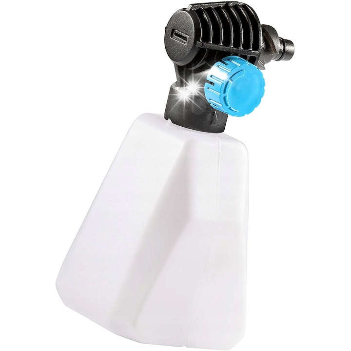 Pistol de spumare Gloria, 3 niveluri presiune, alb/ negru