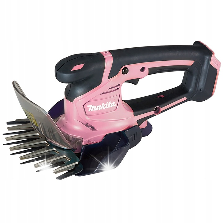 Foarfeca de gradina 2 in 1 Makita UM600DZP, taiere 15/20/25mm, roz, fara acumulatori