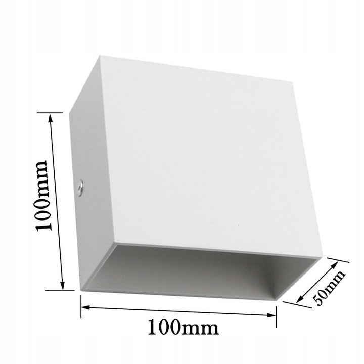 GORA-DOL kültéri LED lámpa, fehér, 6W, 100x100x50mm