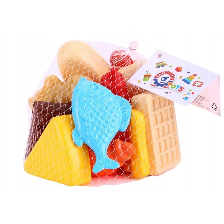 Set Bucatarie pentru Copii, Technok, Fastfood, 10 produse, culori vii, +3 ani