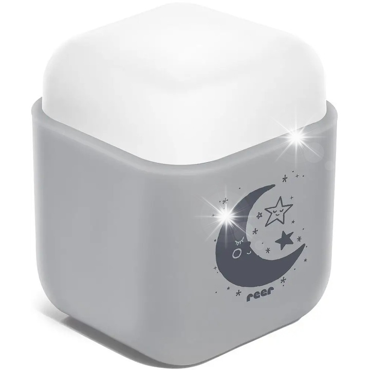 Gyereklámpa, Reer, RE-5062 modell, LED, fehér, 6x9,5x4cm