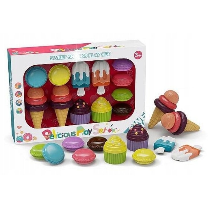 Gyermek főző kiegészítő készlet, desszert készlet, többszínű