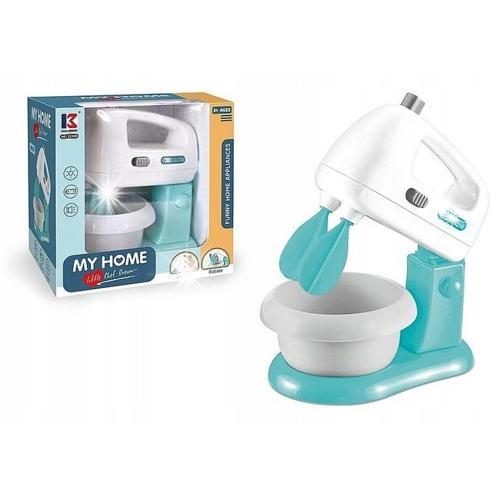 Mini gyerekkonyha, edénykészlet, többszínű, 30x45cm