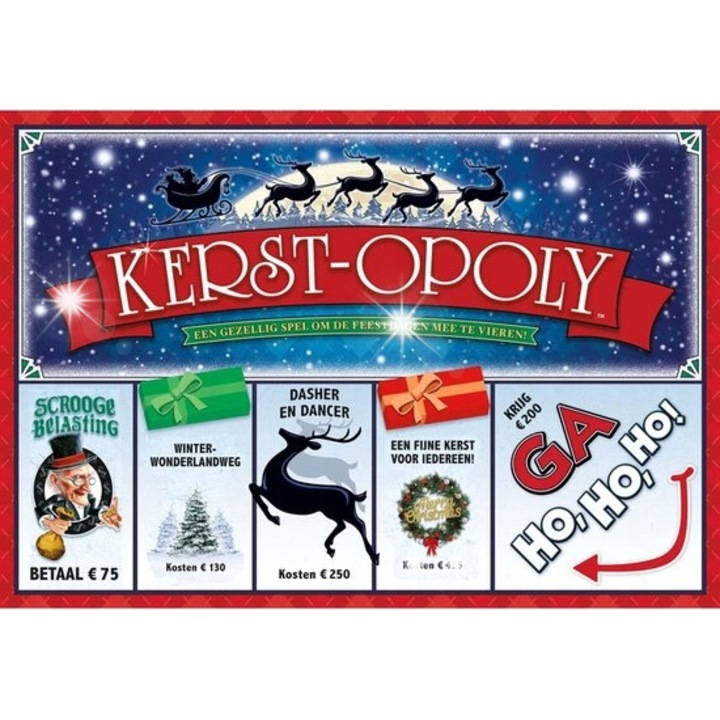 Christmas Opoly társasjáték, ünnepi kiadás