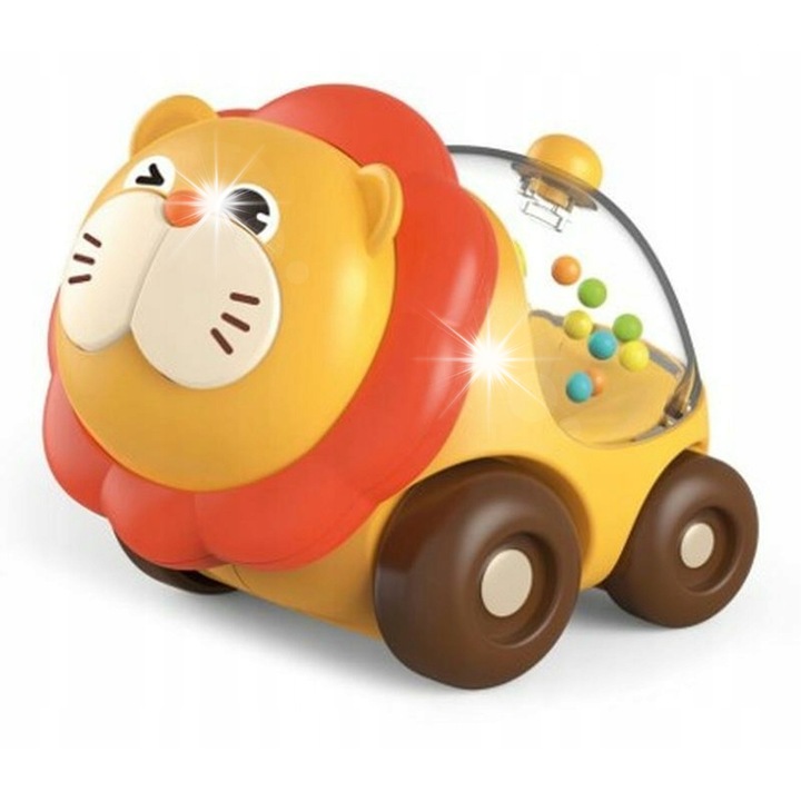 Интелигентна играчка Lisciani, кола във формата на лъв, развива логиката, 1-4 години