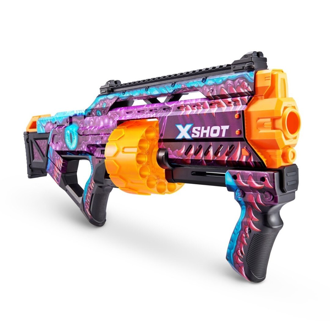 Lansator de jucarie ZURU X-Shot Last Stand, 16 sageti, 27m, 14