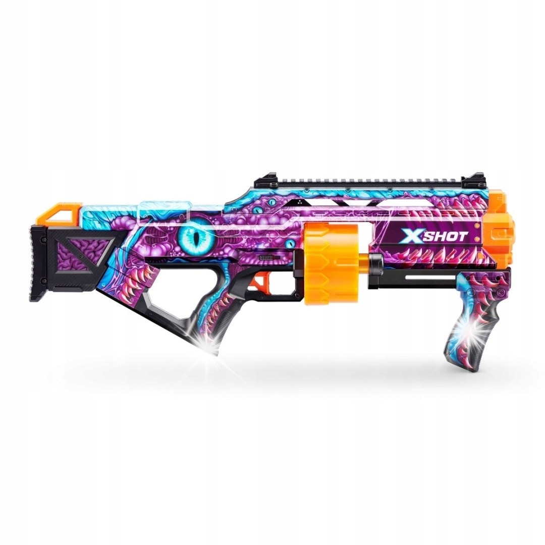 Lansator de jucarie ZURU X-Shot Last Stand, 16 sageti, 27m, 14