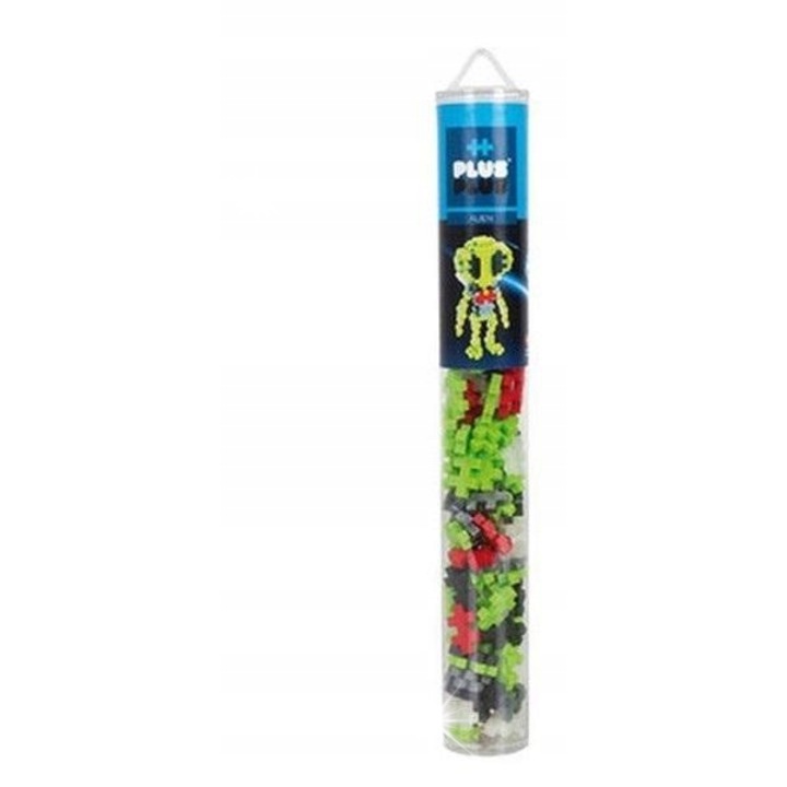 Комплект за конструиране Plus-Plus, 100 елемента, извънземен, ярки цветове, за деца над 3 години