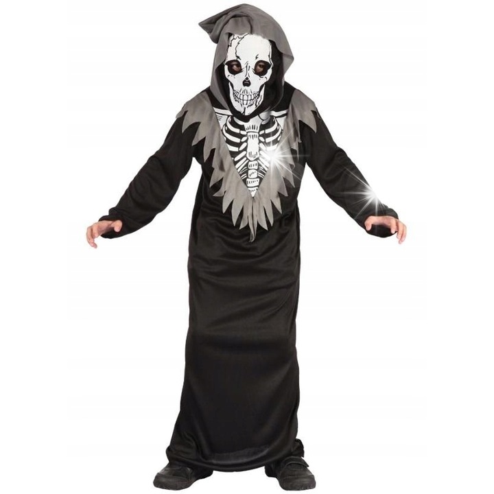 Szkieletor farsangi jelmez, Madej, köpeny kapucnival, ellenálló, M
