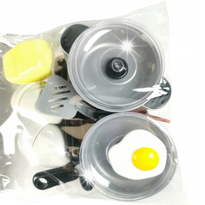 Gyermek konyhai edénykészlet, Swede, színes, tartalmaz fazekat, serpenyőt, ételeket, 3 év+