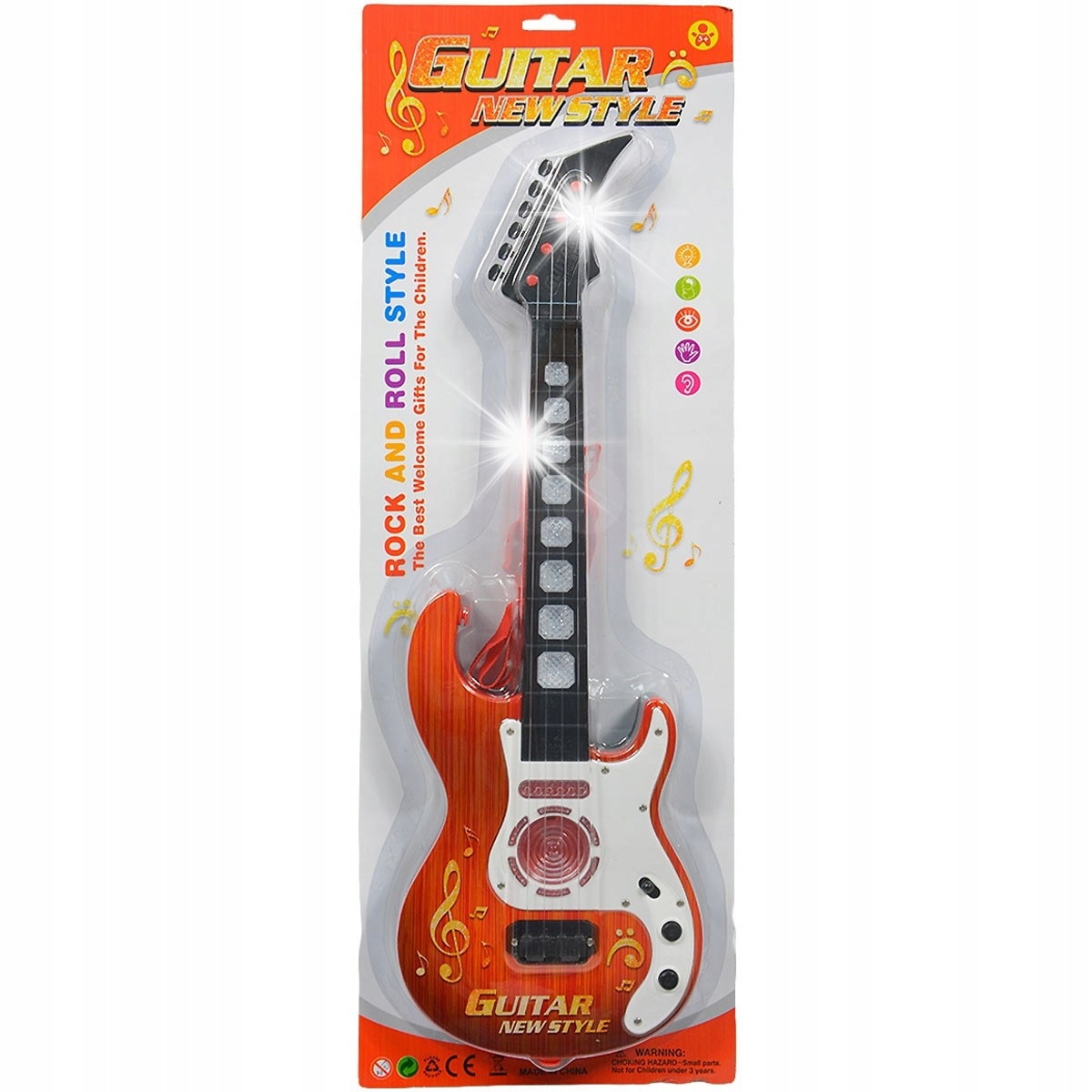 Chitara muzicala pentru copii, Pegaz Toys, 64x22x3cm, set de