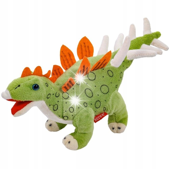 Плюшен стегозавър, Бепе, 30 см, светлозелен