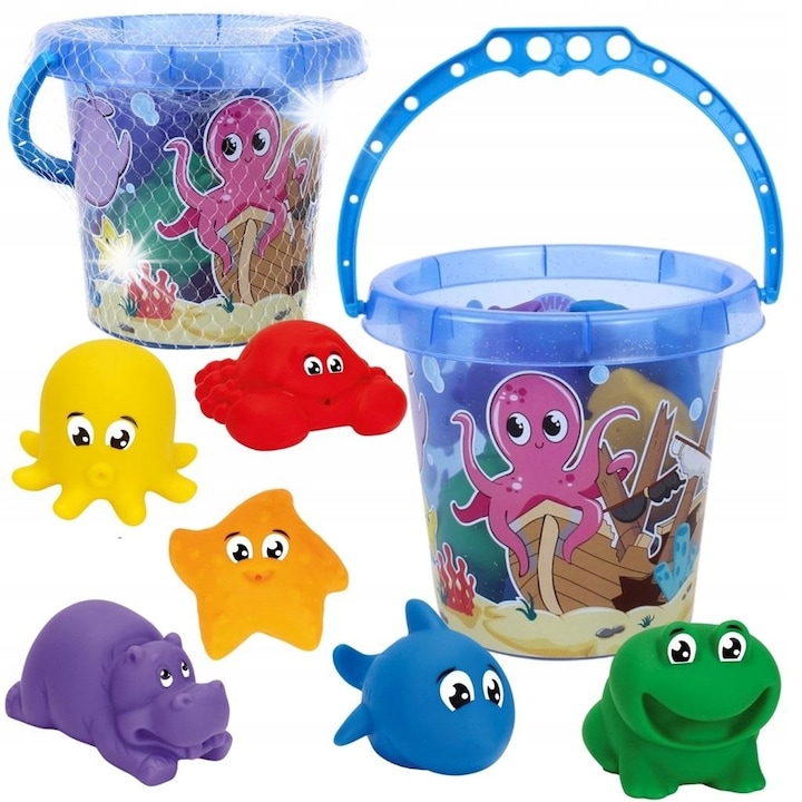 Комплект играчки за пясък, Technok, високо качество, цветен, за плаж и градина