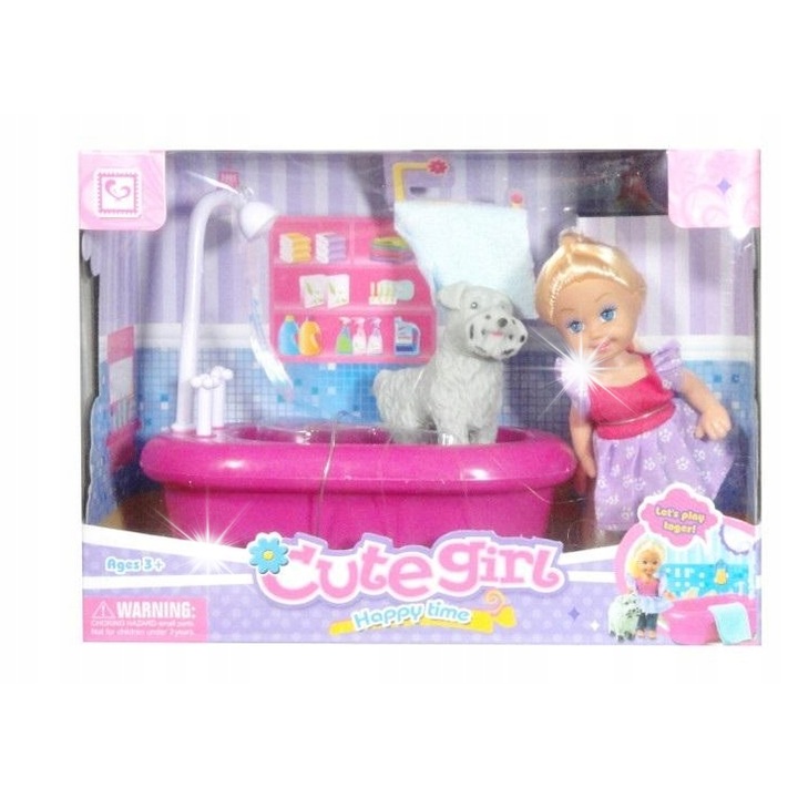 Baba kiegészítőkkel, svéd, aranyos baba, készlet, 3 év, többszínű