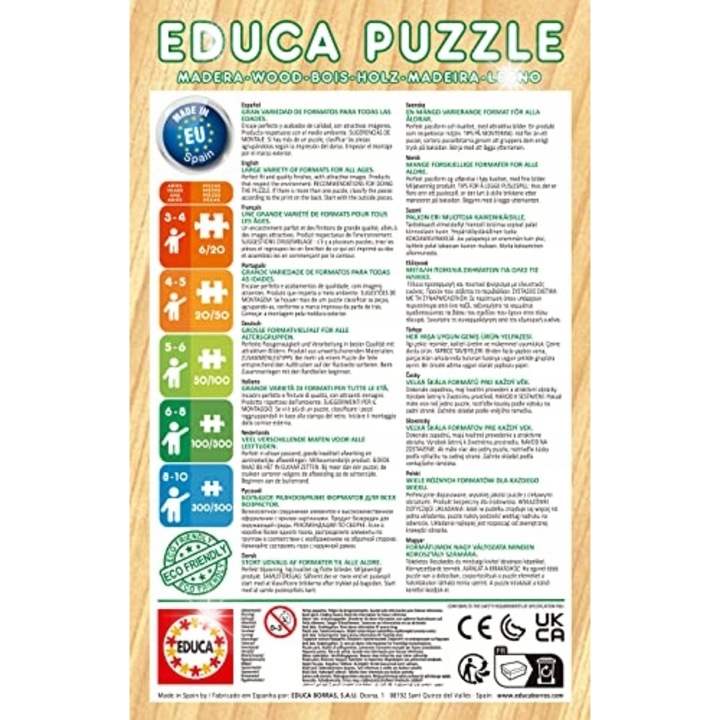 Puzzle Educa Szépség és a Szörnyeteg, 1000 darab, többszínű