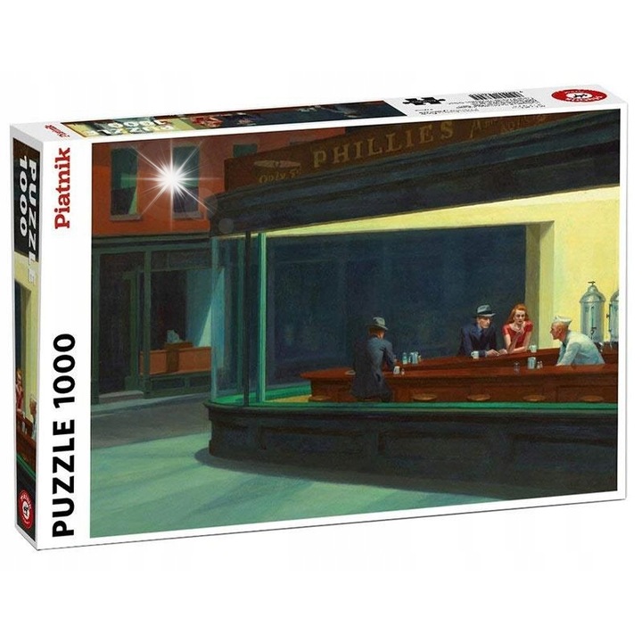 Puzzle HOPPER NIGHTHAWK, készlet, 67,5x44,1cm, Piatnik