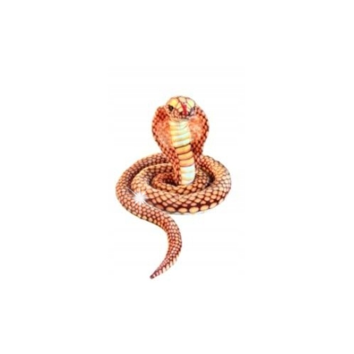 Плюшена играчка, кобра, 280см, жълто/кафяво