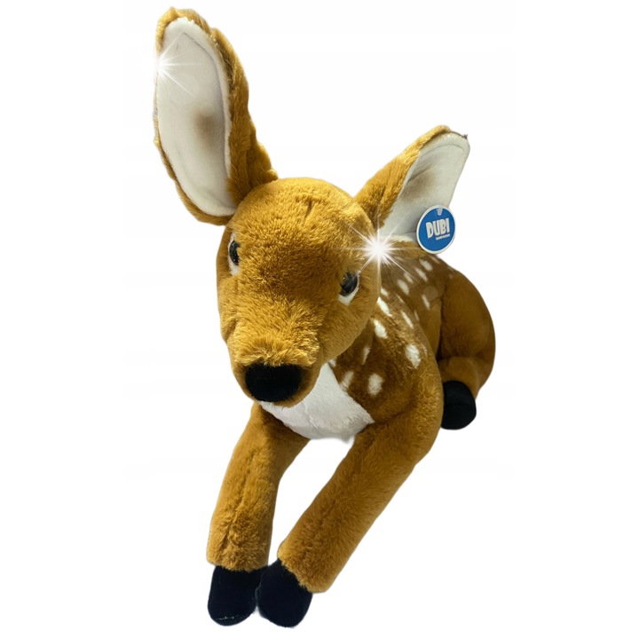 Плюшена сърничка Лежаща 46см, Дуби, за момичета, мека, безопасна, розова