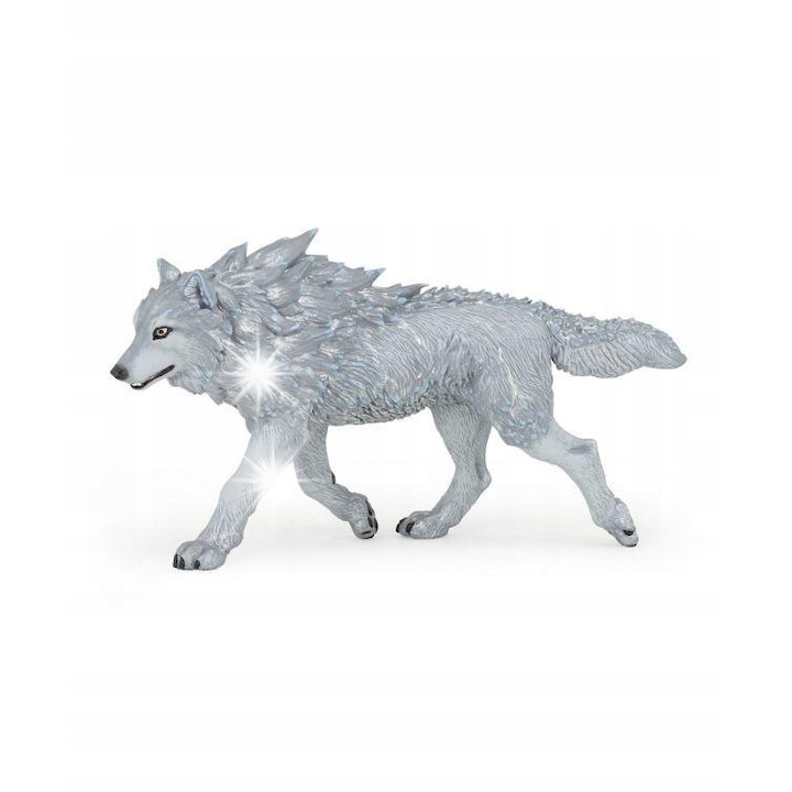 Колекционерска фигурка замръзнал вълк, Papo, 13x3x7см