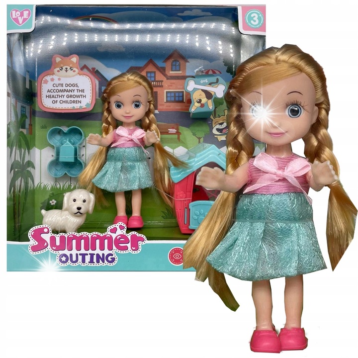 Oktató báb kutya, Trifox, nagyon szép, 30x45cm