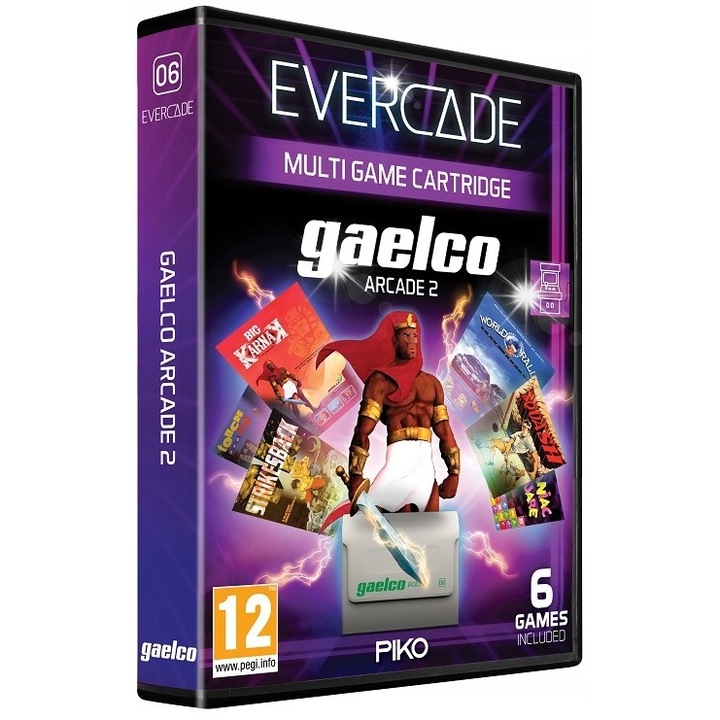 Jocuri, Arcade 2, 6 jocuri, pentru consola Evercade, 12+