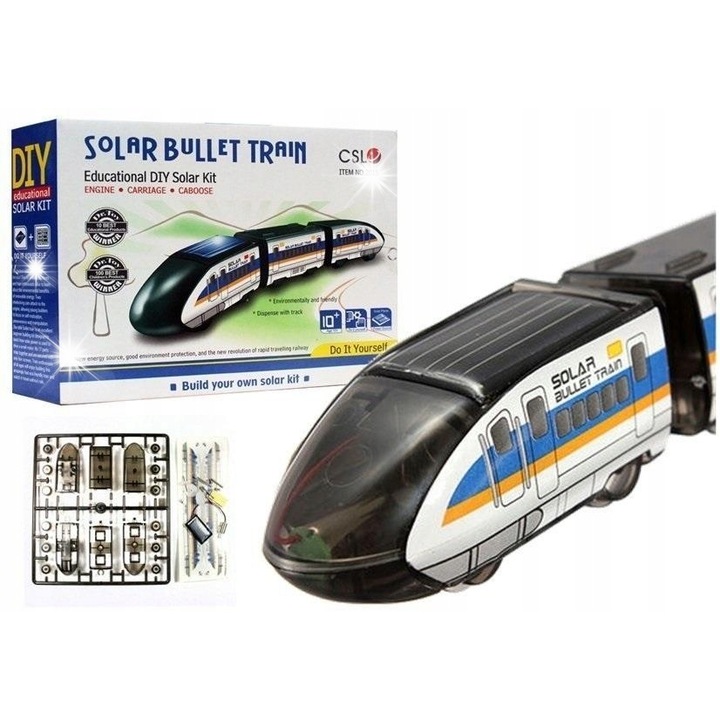 Játékvonatok, Swede, Napenergiás vonat, szett, sokszínű, méretek meghatározatlanok