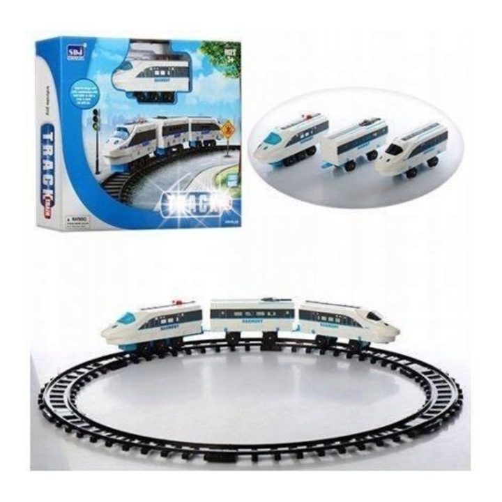 Játékvonatok, QS523A, szett, többszínű, változatos méretek