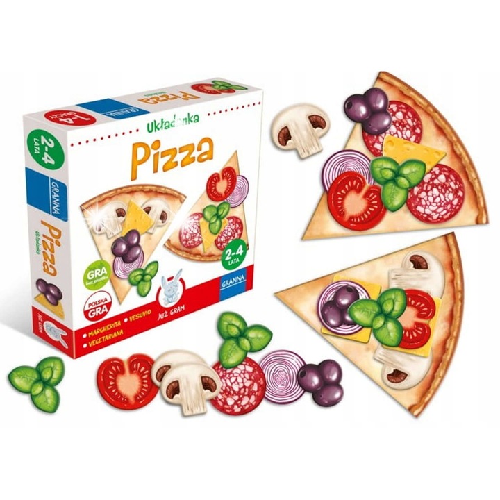 Társasjáték, Pizza, szett, Granna, családi estékre