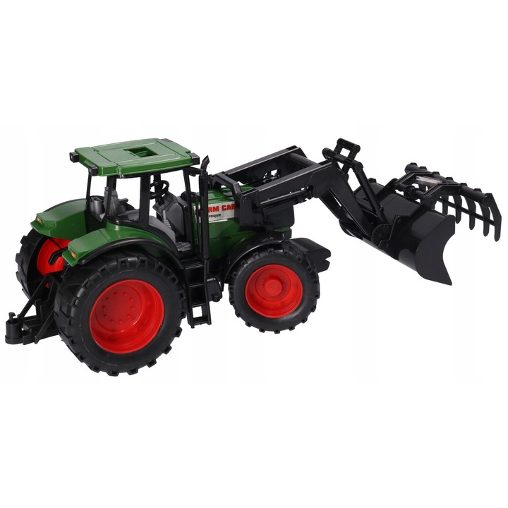 Tractor de jucarie Pegaz Toys, cu lopata, pentru baieti, multicolor, 30x15x10cm