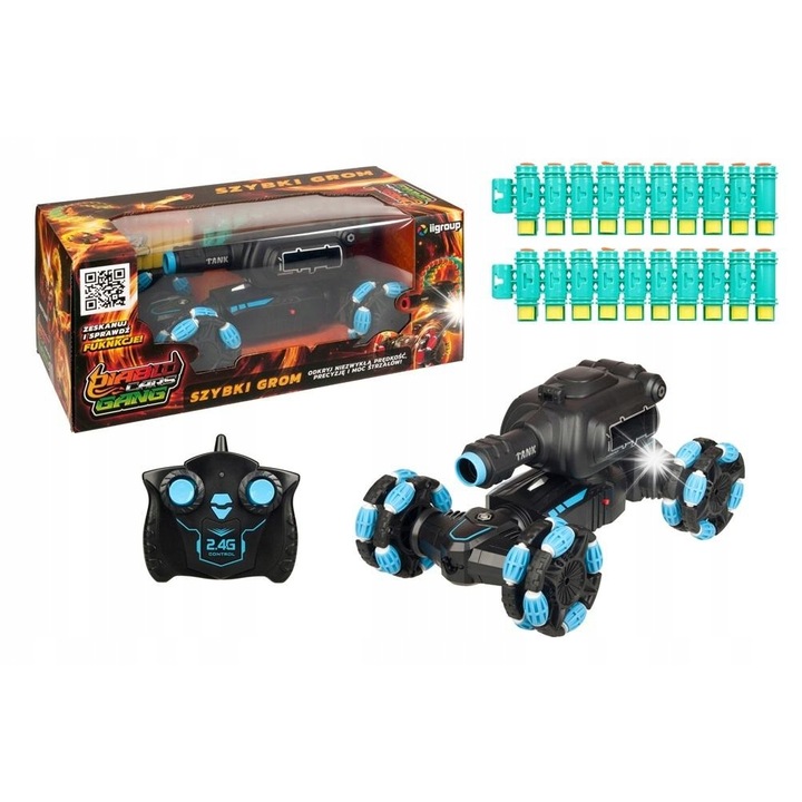 Ciuciubabka Távirányítós autó GYORS VILLÁM, drift, 360°-os forgás, többszínű