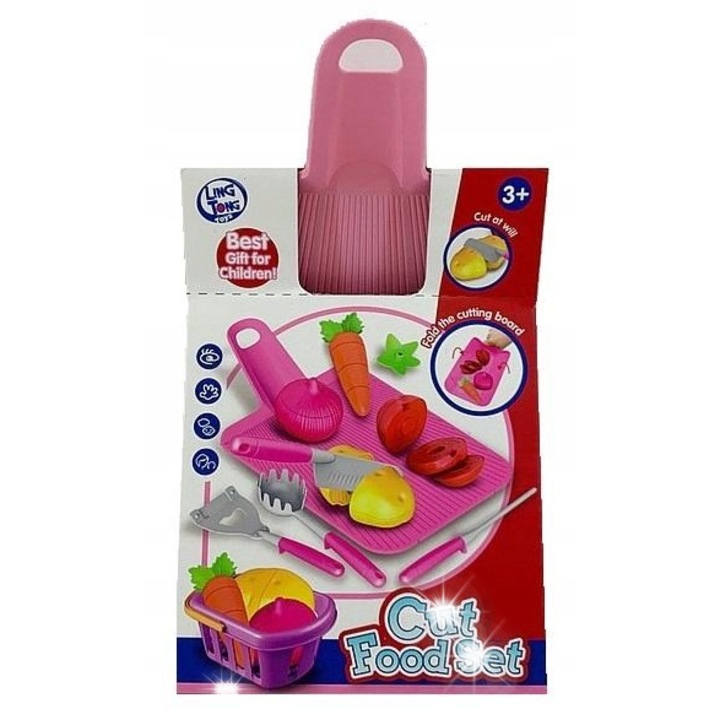 Gyermek konyhai készlet, zöldségek, játék kiegészítők, 23x18x11,5cm