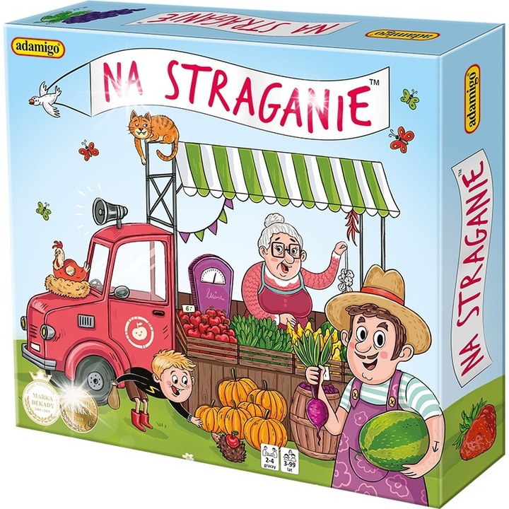 Társasjáték A zöldségesnél, 2-4 játékos, 3+ korosztály, többszínű