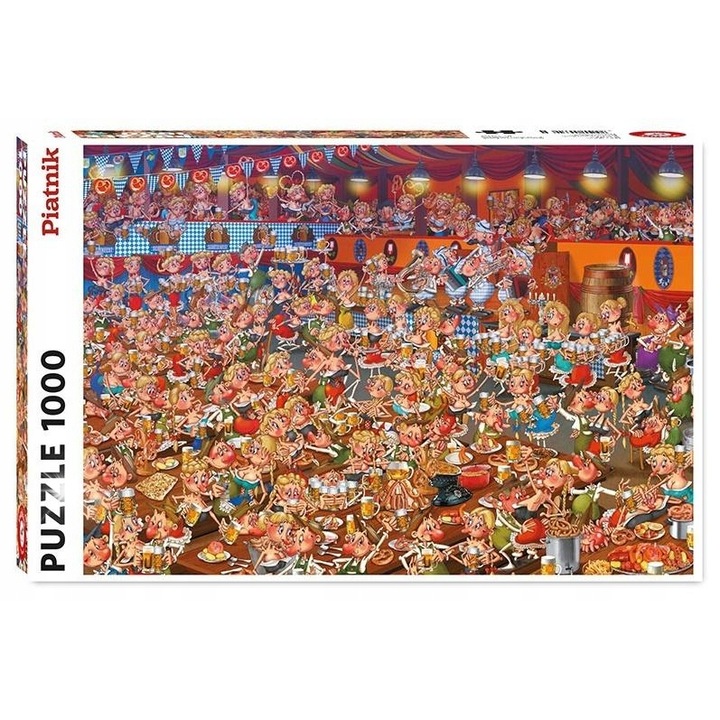 Puzzle Piatnik, sörfesztivál, 67,5x44,1cm, felnőtteknek, logikai játék