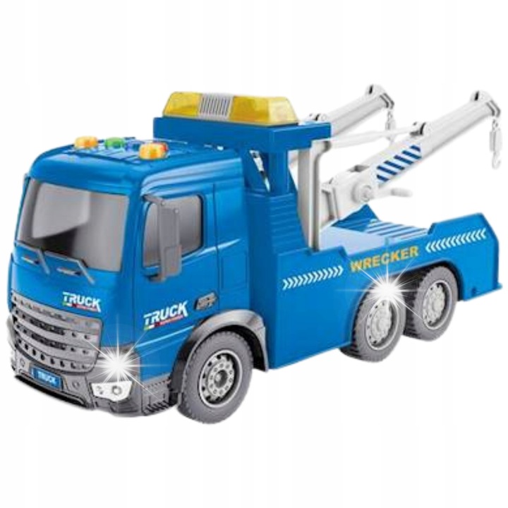 Camion de jucarie Maksik, cu efecte sonore si luminoase, 17,5x5,2x8cm, pentru baieti, 3+ ani