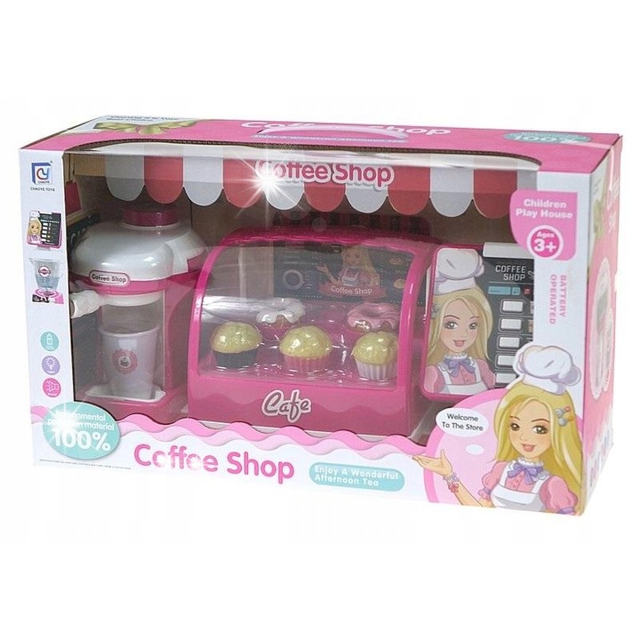 Gyermek kávézó, 46x27x18cm, elemes, kreativitás fejlesztésére