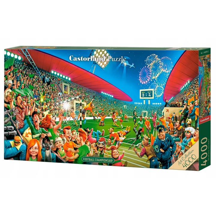 Пъзел Castorland 4000 елемента Футболно първенство, 68x47см, комплект
