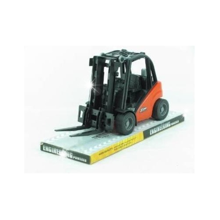 Tractor de jucarie, Pegaz Toys, utilaj de constructie, 30x15x20cm, multicolor