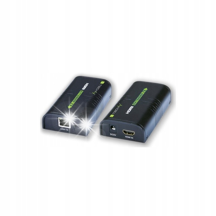 Удължител HDMI Techly, 1200см, дуплекс, 1020 Mbps, черен
