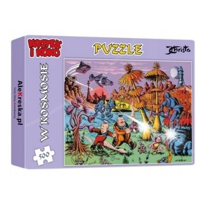 Sloyca oktató puzzle, 500 darabos készlet, többszínű