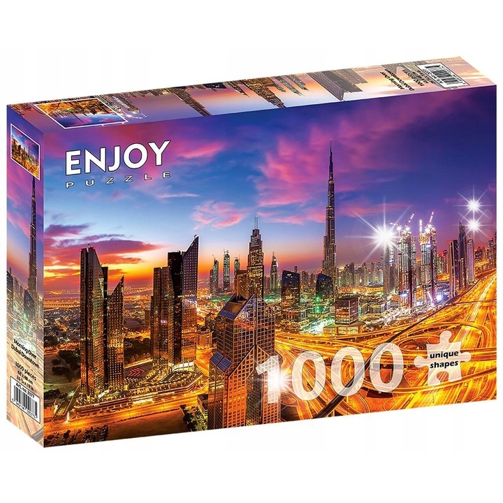 Puzzle Enjoy 1000 darabos Dubaj tájkép, többszínű