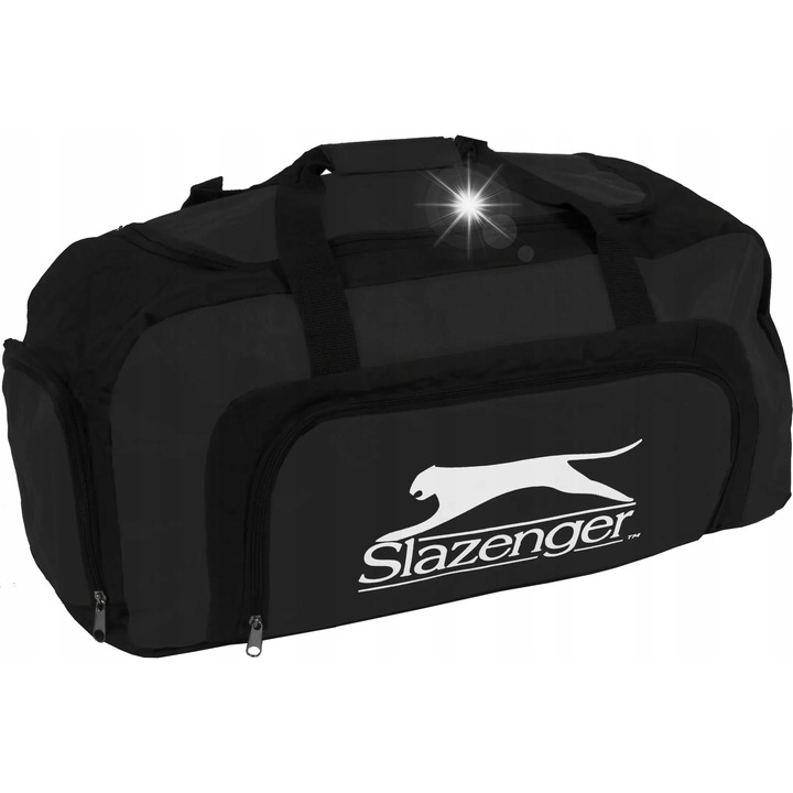 Slazenger 50L utazótáska, fekete, méretei 61x28,5x30cm, 3 rekeszes, uniszex
