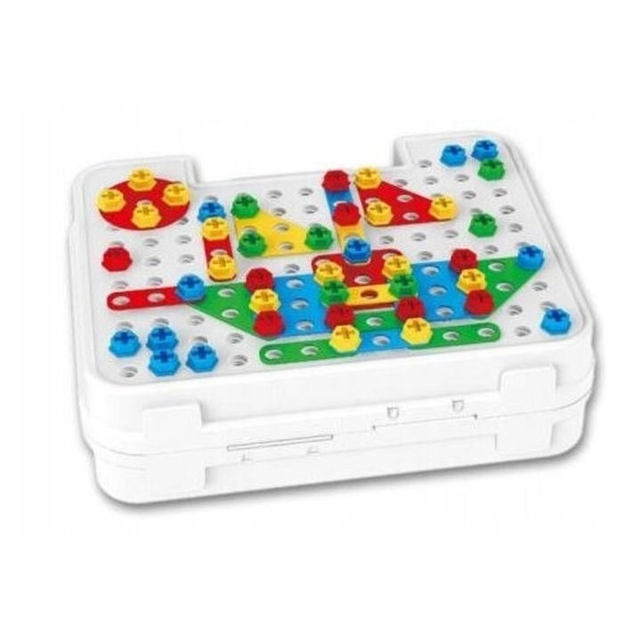 Set creativ pentru copii, Artyk, joc de montaj 3D, piese geometrice, 3+ ani