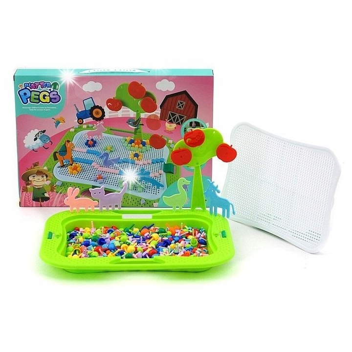 Set creativ Adar, mozaic cu margele, dezvolta creativitatea, multicolor, pentru copii