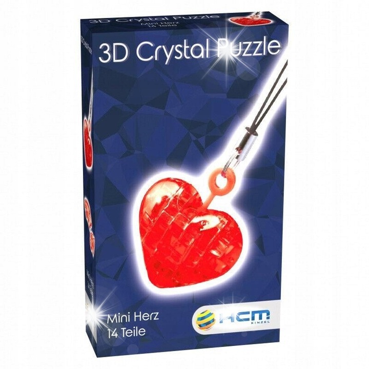 Puzzle 3D HCM Kinzel, 14 darab, a kreativitás fejlesztésére, piros