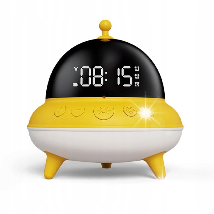 Декоративен часовник Budzik Beaverlab UFO, нощна лампа